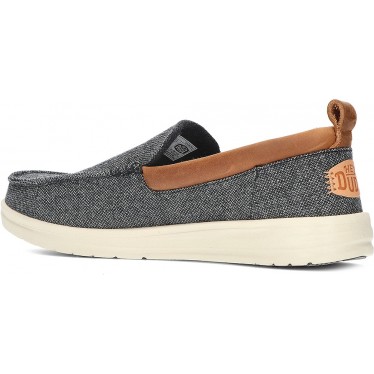 MOCASSINS EN LAINE MOC WALLY GRIP DUDE CHARCOAL