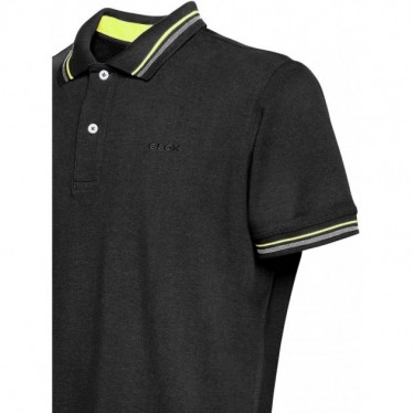 T-SHIRTS ET POLO GEOX VÊTEMENTS M3511A BLACK