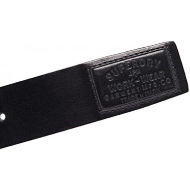 SUPERDRY CEINTURE M9210091A BADGEMAN VINTAGE BLACK