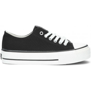 BASKETS EN TOILE DE BASE BYW 52715 NEGRO