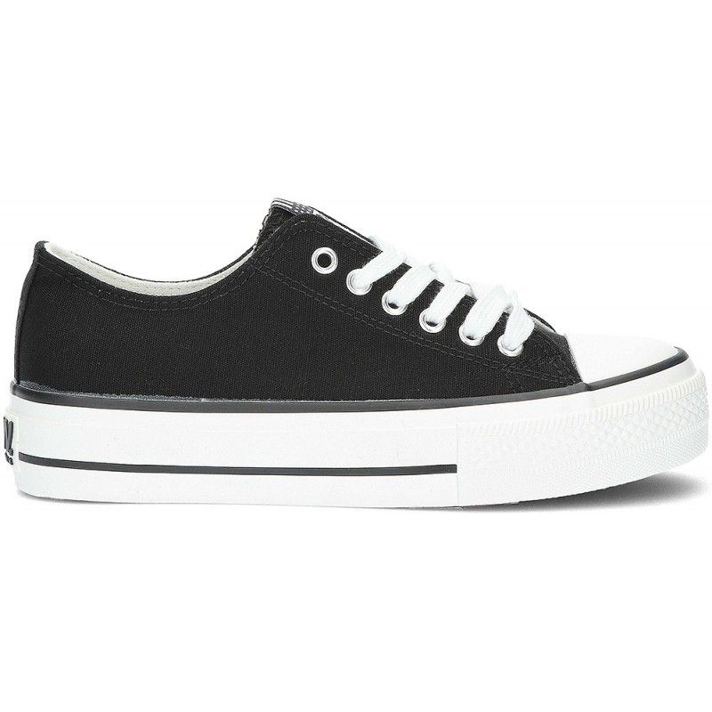 BASKETS EN TOILE DE BASE BYW 52715 NEGRO