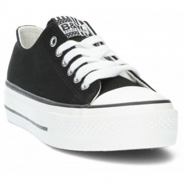 BASKETS EN TOILE DE BASE BYW 52715 NEGRO