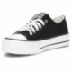 BASKETS EN TOILE DE BASE BYW 52715 NEGRO