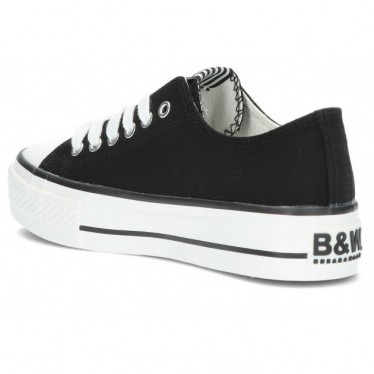 BASKETS EN TOILE DE BASE BYW 52715 NEGRO