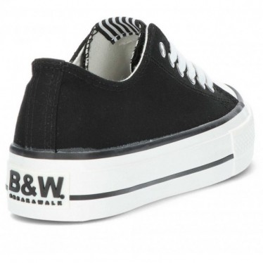 BASKETS EN TOILE DE BASE BYW 52715 NEGRO