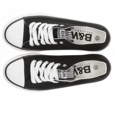 BASKETS EN TOILE DE BASE BYW 52715 NEGRO