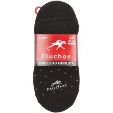 CHAUSSETTES FLEURIES CA0006 PACK 2 GRIS_NEGRO