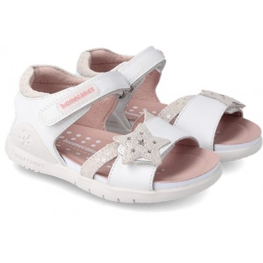 SANDALE EN CUIR BIOMECANICS STAR 222204 BLANCO