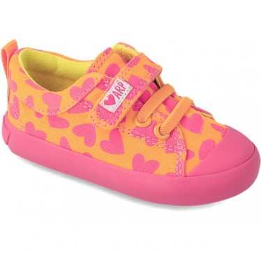 AGATHA RUIZ DE LA PRADA BASKETS COEURS EN TOILE 232927 NARANJA_ROSA_CORAZONES