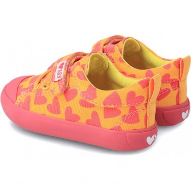 AGATHA RUIZ DE LA PRADA BASKETS COEURS EN TOILE 232927 NARANJA_ROSA_CORAZONES