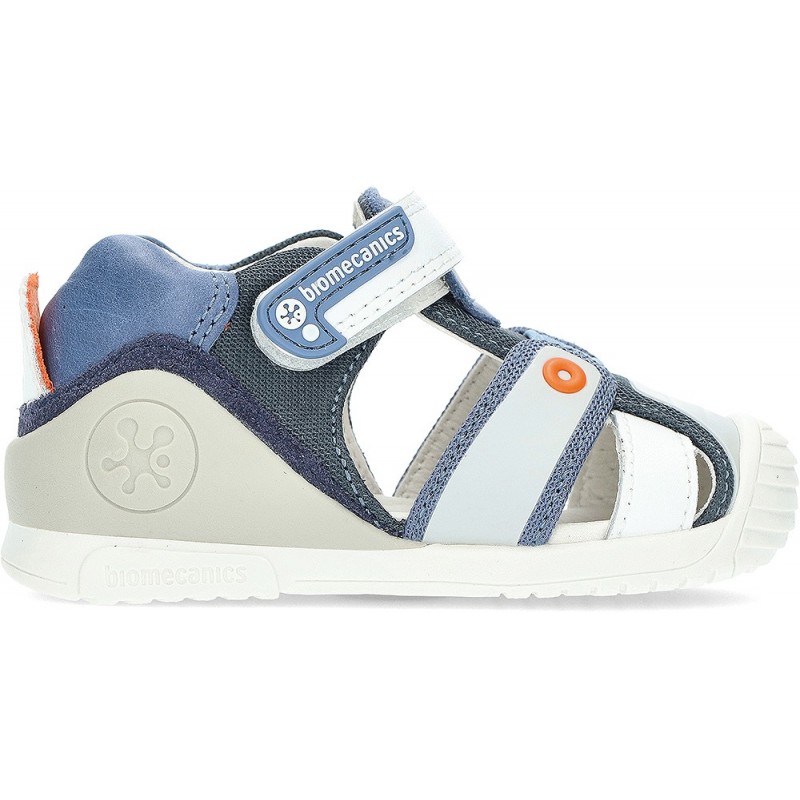 BIOMECANICS SANDALES EN MAILLE BÉBÉ 222132 AZUL_BLANCO