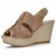 FRANGES D'APHRODITE BRUNES ESPADRILLES BEIGE