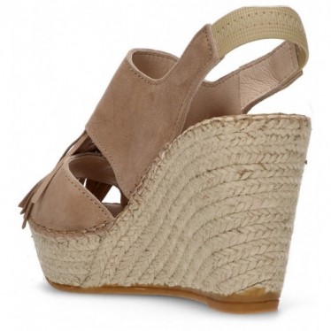 FRANGES D'APHRODITE BRUNES ESPADRILLES BEIGE