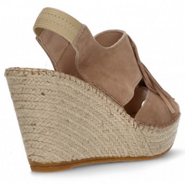 FRANGES D'APHRODITE BRUNES ESPADRILLES BEIGE