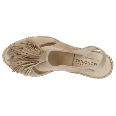 FRANGES D'APHRODITE BRUNES ESPADRILLES BEIGE