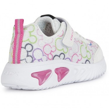 GEOX ASSISTER JUNIOR MINNIE SPORTS AVEC LUMIÈRE J45E9D BLANCO