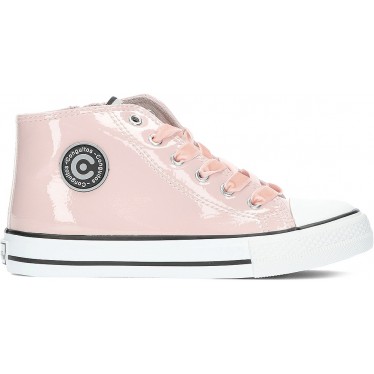 SNEAKERS HAUTES EN CUIR VERNI CONGUITOS 283009 ROSA