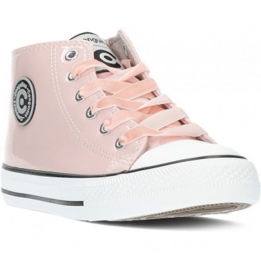 SNEAKERS HAUTES EN CUIR VERNI CONGUITOS 283009 ROSA
