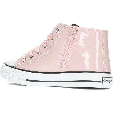 SNEAKERS HAUTES EN CUIR VERNI CONGUITOS 283009 ROSA