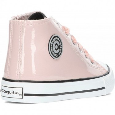 SNEAKERS HAUTES EN CUIR VERNI CONGUITOS 283009 ROSA