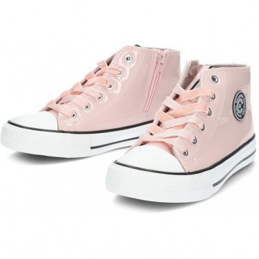 SNEAKERS HAUTES EN CUIR VERNI CONGUITOS 283009 ROSA