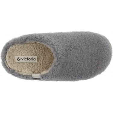PANTOUFLES VICTORIA 1081101 CHEVEUX DOUX GRIS