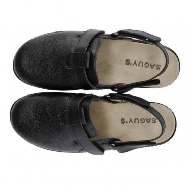 SAGUYS PROFESSIONAL DOUBLE VELCRO CLOG DE TRAVAIL CONFORTABL NEGRO