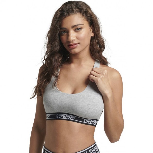 TOP SUPERDRY W3110357A CROIX MULTILOGO GREY