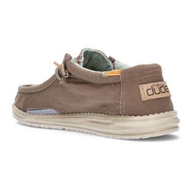 CHAUSSURES DUDE WALLY WASHED 1115 WALNUT