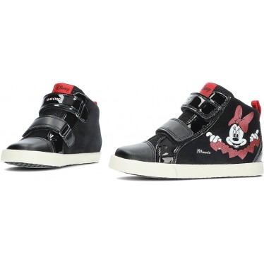 BOTTINES GEOX MINNIE MOUSE B36D5D BLACK_RED