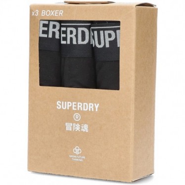 BOXERS SUPERDRY M3110342 LOT DE 3 BLACK_BLACK