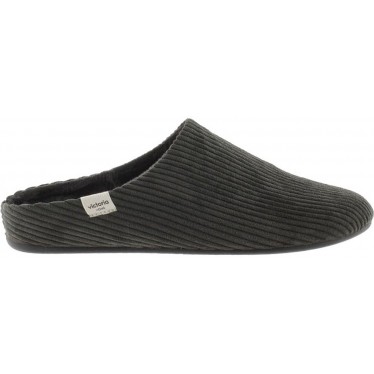 CHAUSSONS VICTORIA UNISEXE NORD EN VELOURS CÔTELÉ 1081107 NEGRO