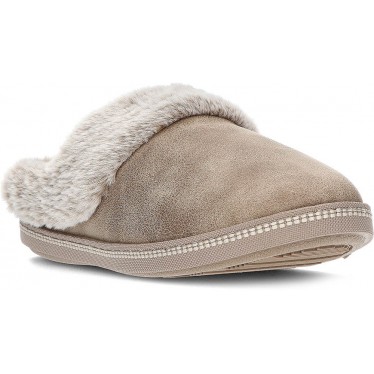 SKECHERS CHAUSSONS COSY FEU DE CAMP 167625 TAUPE