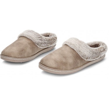 SKECHERS CHAUSSONS COSY FEU DE CAMP 167625 TAUPE