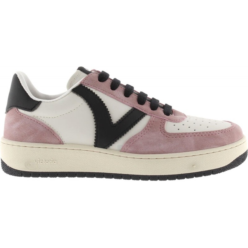 SNEAKERS EN CUIR USÉ VICTORIA 1258227 NUDE