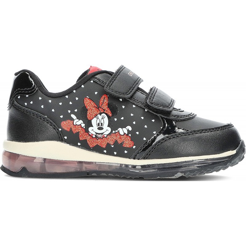 SNEAKERS AVEC LUMIÈRE GEOX MINNIE MOUSE B3685C BLACK