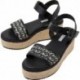 SANDALES PEPE JEANS WITNEY JACQUARD PLS90594 BLACK