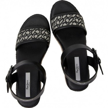 SANDALES PEPE JEANS WITNEY JACQUARD PLS90594 BLACK