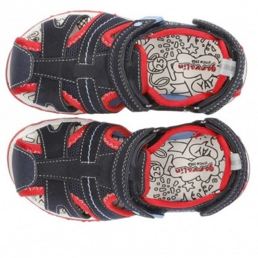 SANDALES GARVALIN 222805-A NAVY_RED