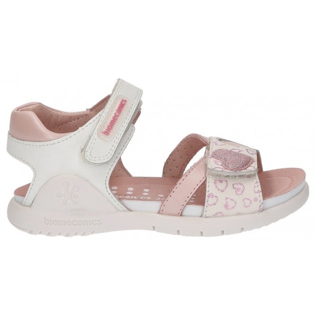 SANDALES EN CUIR ASTRID GIRLS BIOMECANICS BLANCO