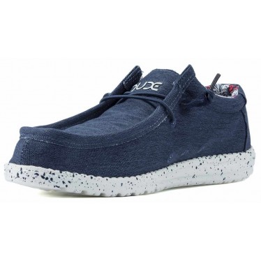 CHAUSSURES DUDE WALLY STRETCH M 11038 BLUE