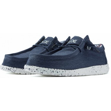 CHAUSSURES DUDE WALLY STRETCH M 11038 BLUE