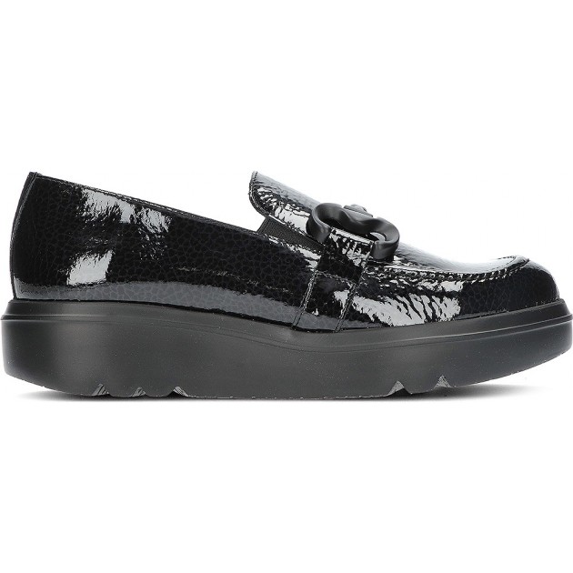 WONDERS CARIBOU MOCASSINS A-2821 NEGRO