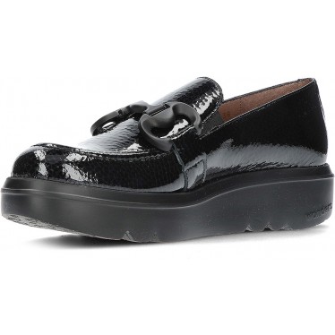 WONDERS CARIBOU MOCASSINS A-2821 NEGRO