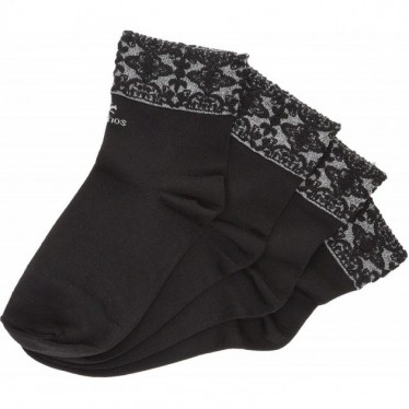 CHAUSSETTES FLEURIES CA012 BRODÉES BLACK