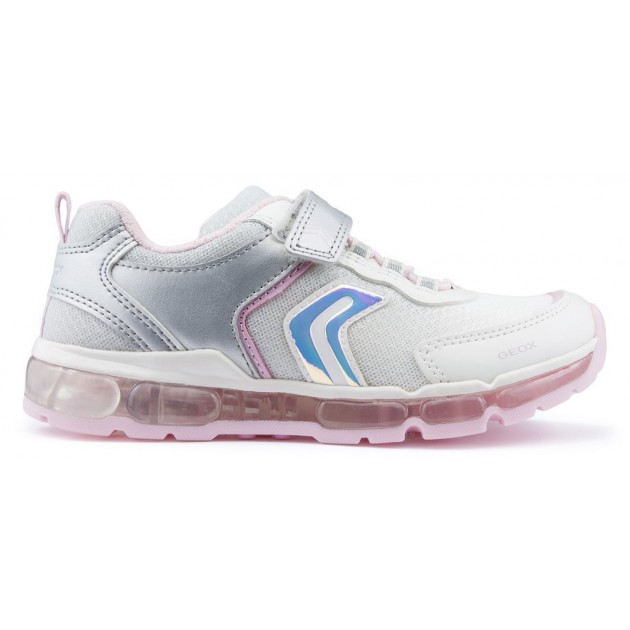 Baskets GEOX ANDROID GIRL SILVER_WHITE Baskets GEOX ANDROID GIRL SILVER_WHITE