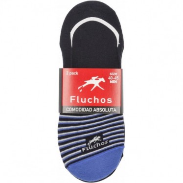 CHAUSSETTES FLUIDE CA0002 BLUE_BLACK