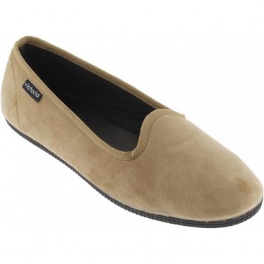VICTORIA ODA DANSEUSE EN VELOURS 1049114 PANTOUFLES MIEL