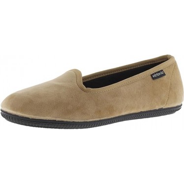 VICTORIA ODA DANSEUSE EN VELOURS 1049114 PANTOUFLES MIEL