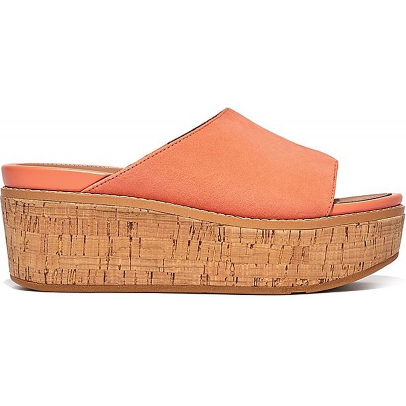 SANDALES FITFLOP ELOISE CORK-WRAP SUEDE GC6 SUNSHINE_ORANGE